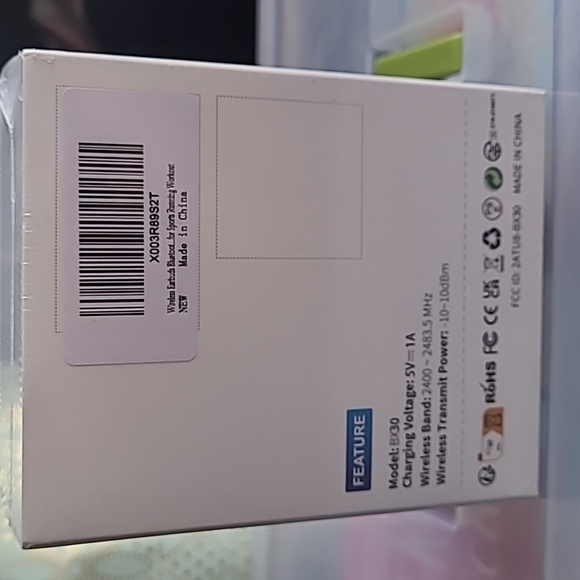 NIB Wireless Earbuds Sport BX30 Charging Case Running earbuds NEW in Box SEALED - Picture 2 of 7